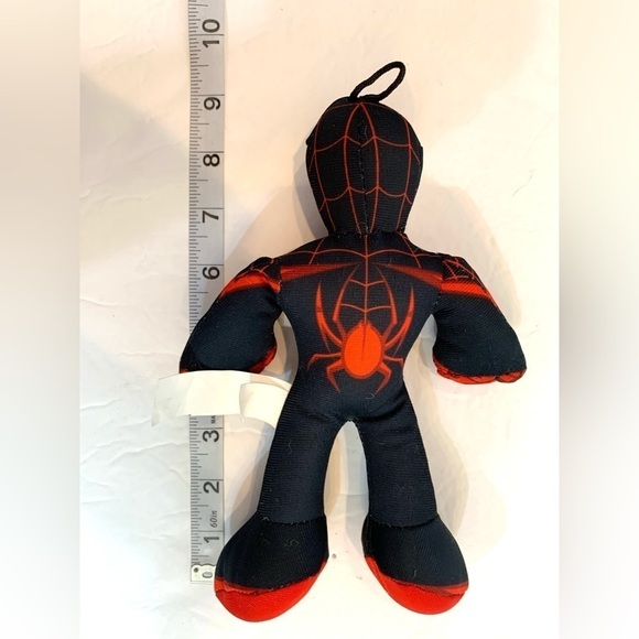Marvel Black Spiderman 8" plush Good Stuff Miles Morales black & red - Picture 3 of 3